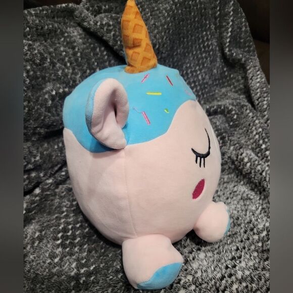 Smoochy Pals Unicorn Cake Plush Pillow Stuffed Animal 14.5” UltraSoft - Picture 3 of 6